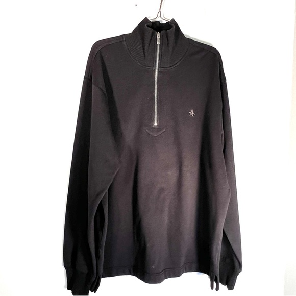 PENGUIN Half Zip Sweater Men's‎ Long Sleeve Size large - Picture 3 of 8